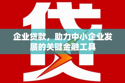 春日企业贷款，助力中小企业发展的关键金融工具