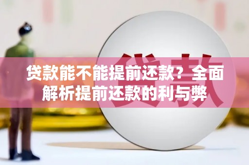 春日贷款能不能提前还款？全面解析提前还款的利与弊