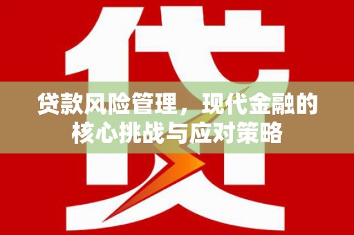 春日贷款风险管理，现代金融的核心挑战与应对策略