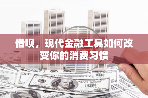 春日借呗，现代金融工具如何改变你的消费习惯