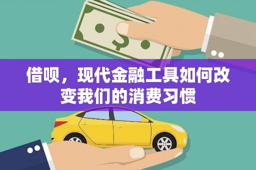 春日借呗，现代金融工具如何改变我们的消费习惯