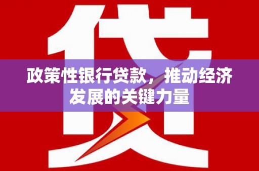春日政策性银行贷款，推动经济发展的关键力量