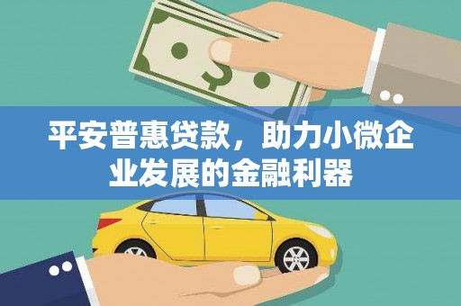 春日平安普惠贷款，助力小微企业发展的金融利器