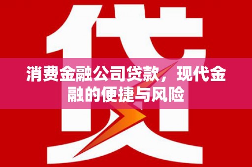 春日消费金融公司贷款，现代金融的便捷与风险