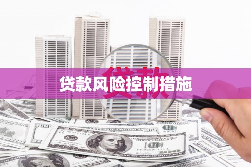春日贷款风险控制措施