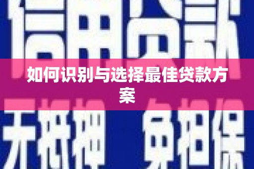 春日如何识别与选择最佳贷款方案